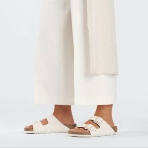 Birkenstock Arizona Genuine Classic White Double Straps Sandals